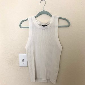 Dynamite cropped white tank